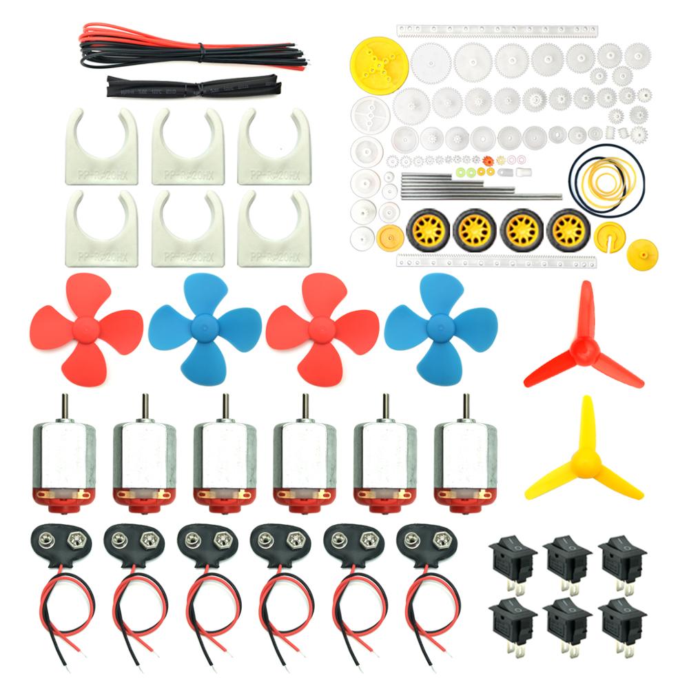 6 Set Motors Kit, Mini Electri - Science Hobby Kit ulasan dan harga