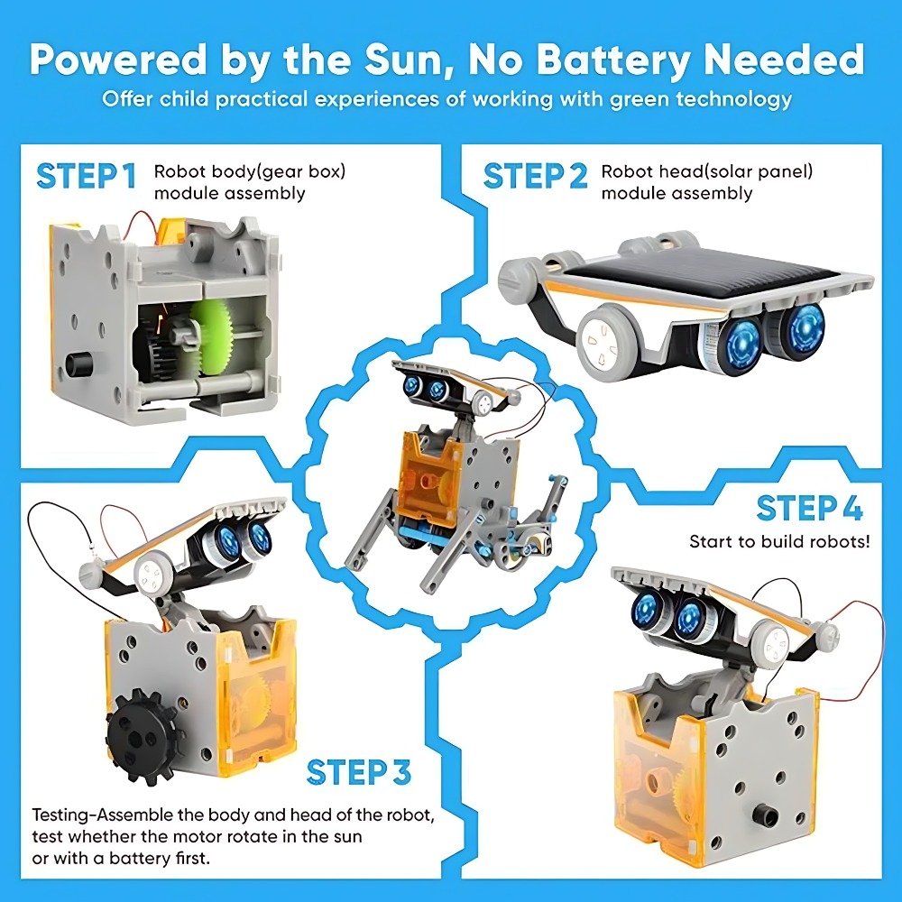 Solar Robot Building Blocks 12 - Science Robotics ulasan dan harga