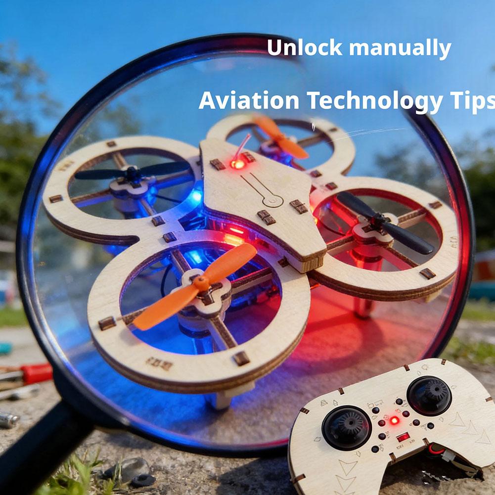 DIY Wooden RC Drone Quadcopter - Science Diy Model ulasan dan harga