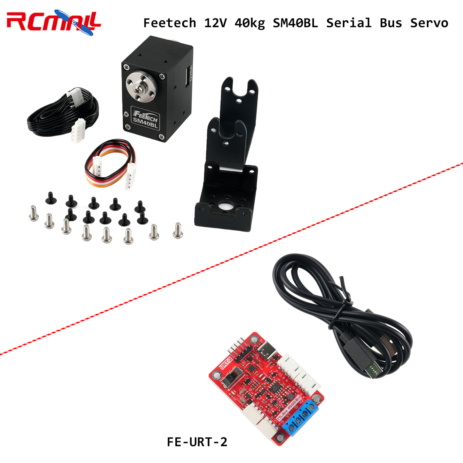 Feetech 12V 40kg SM40BL Serial - Robot Arm Motor ulasan dan harga