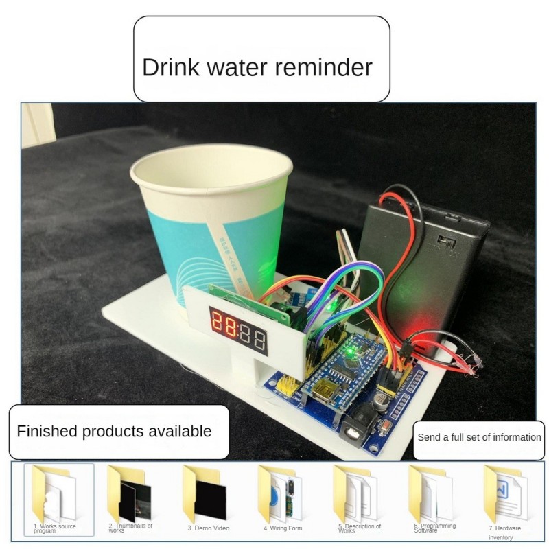 Drink Water Reminder Robot Han - Science Robotics ulasan dan harga