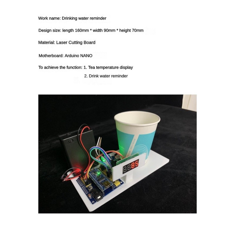 Drink Water Reminder Robot Han - Science Robotics ulasan dan harga