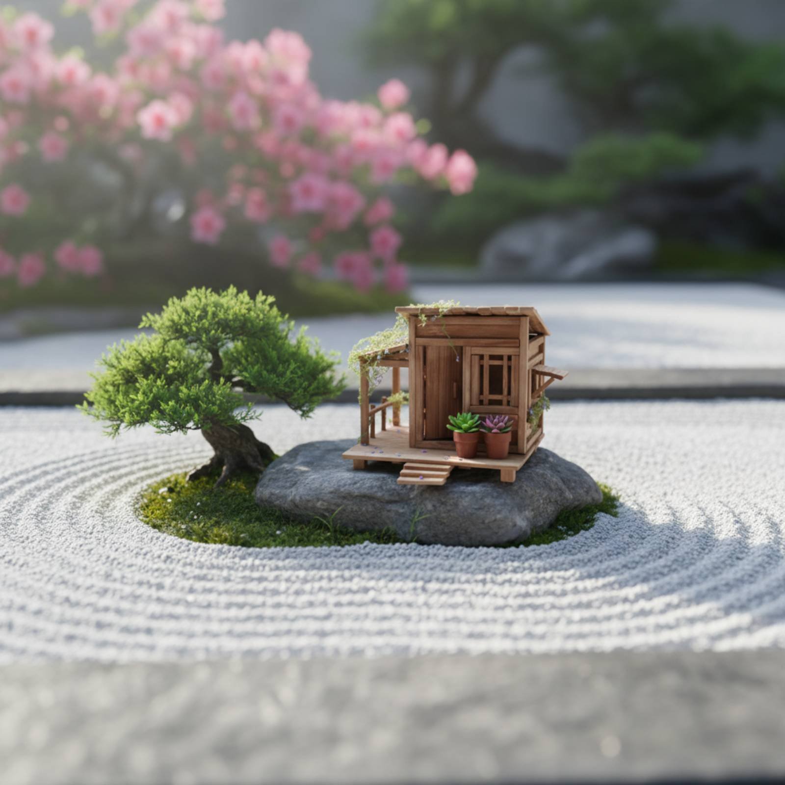 DIY Bamboo House Kit Relaxing  - Science Hobby Kit ulasan dan harga