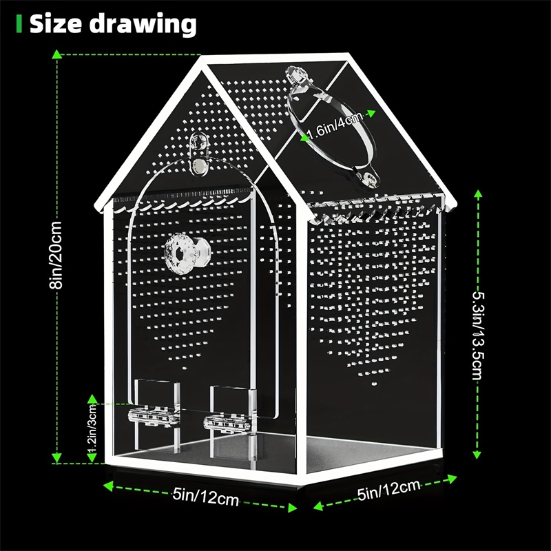 Transparent Acrylic House Inse - Science Hobbyist ulasan dan harga