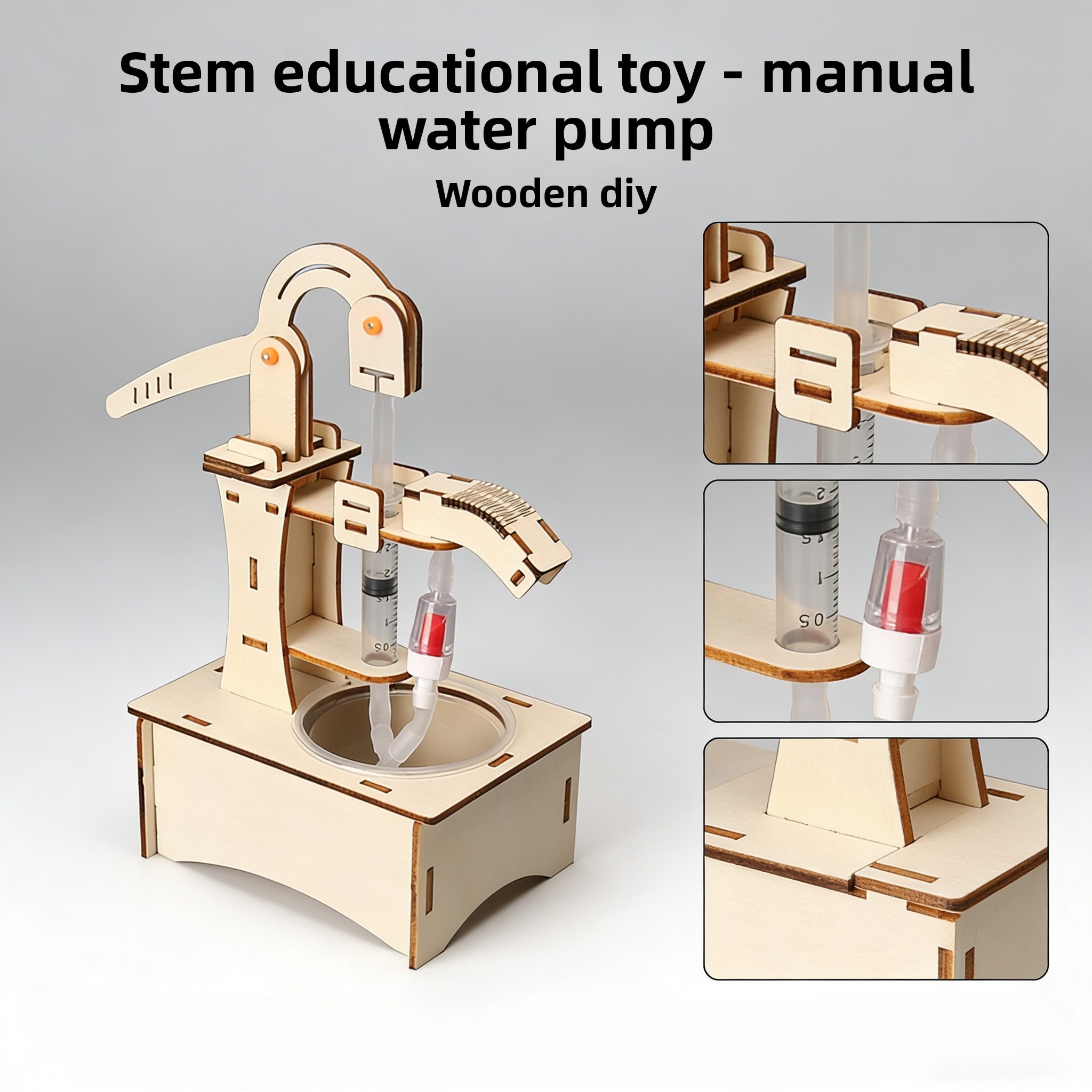 Wooden DIY Hand Pump Well Mode - Science Diy Model ulasan dan harga