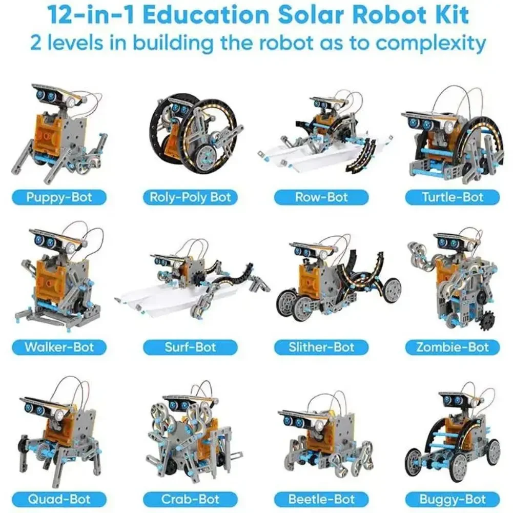 13 in 1 Solar Powered Robot Sc - Science Robotics ulasan dan harga
