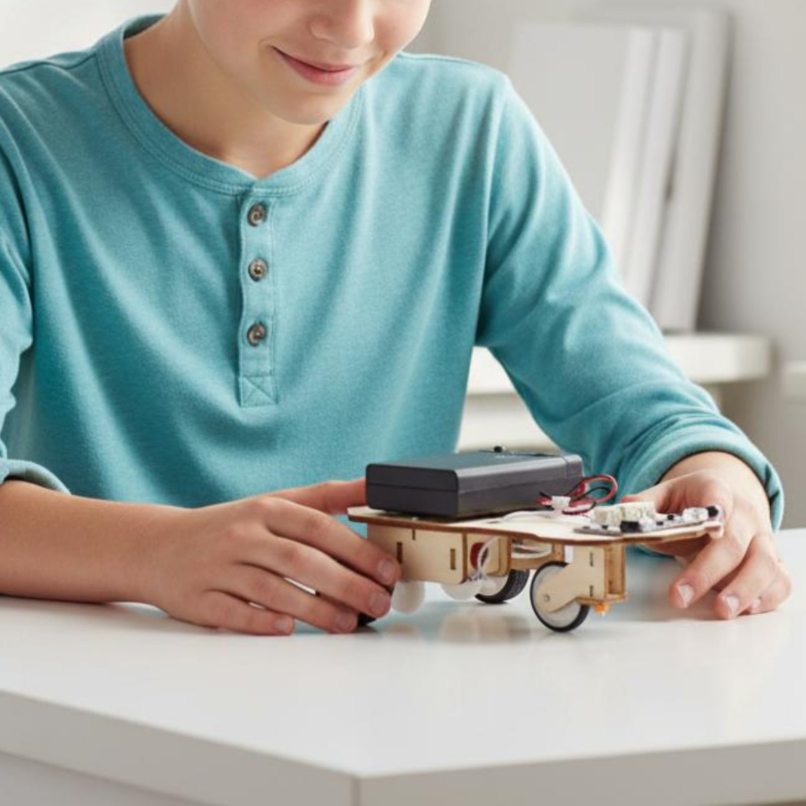 Wooden Intelligent Vehicle Kit - Science Robotics ulasan dan harga